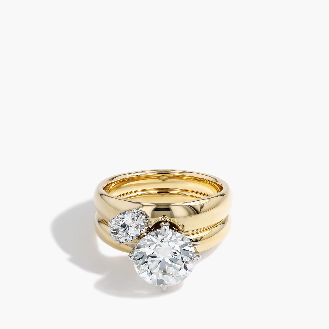 Botswana Two-From-One Engagement Ring Set