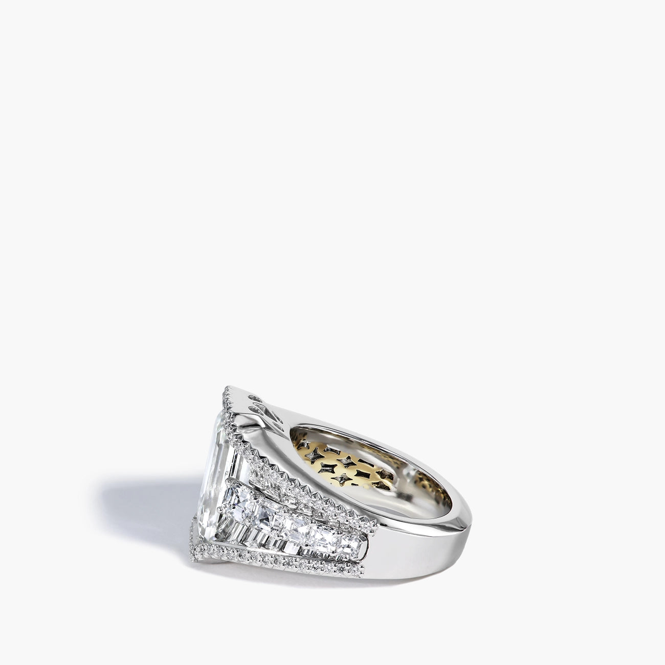 Robert Pelliccia 7 Carat Emerald Cut Engagement Ring