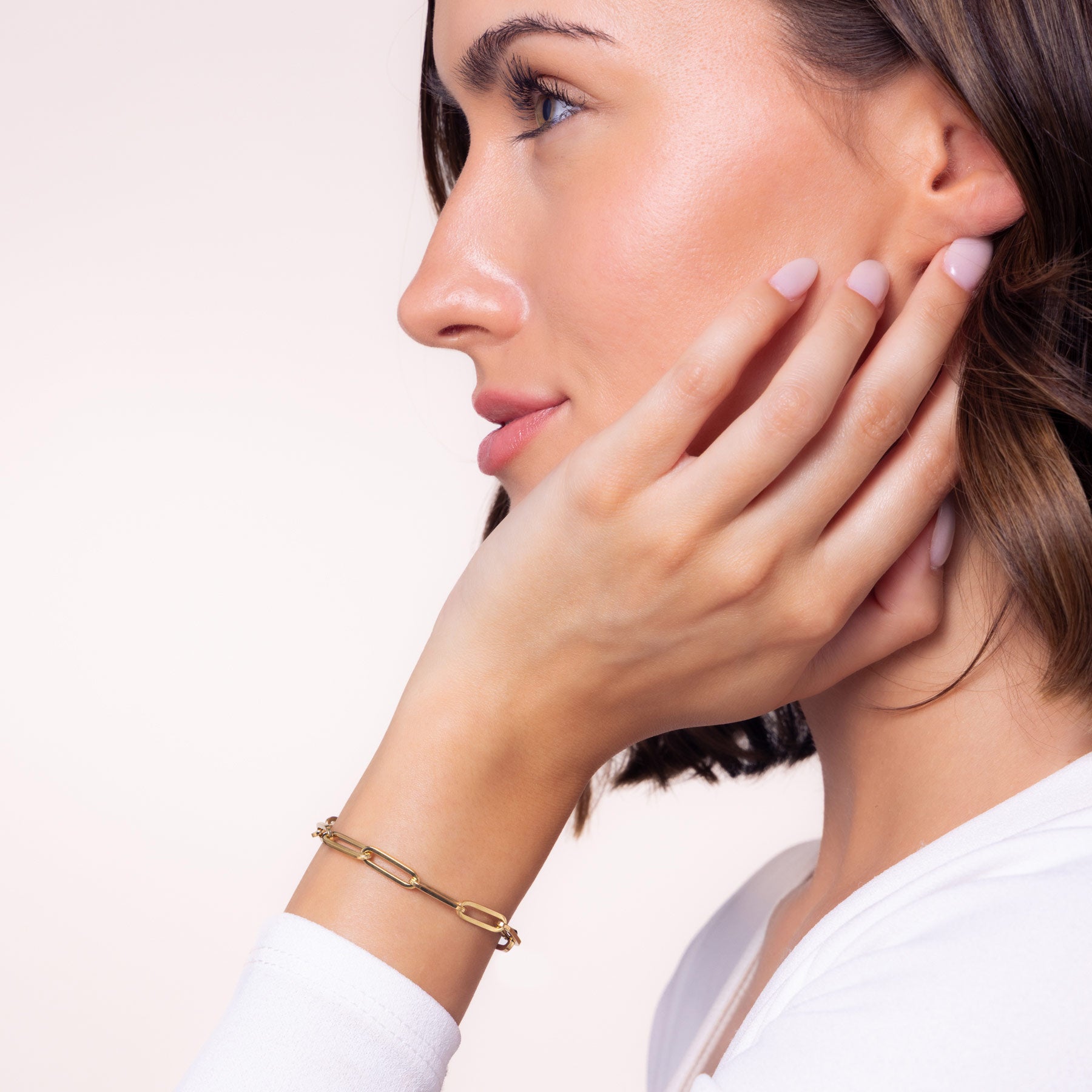 Roberto Coin Thin Paper Clip Link Bracelet