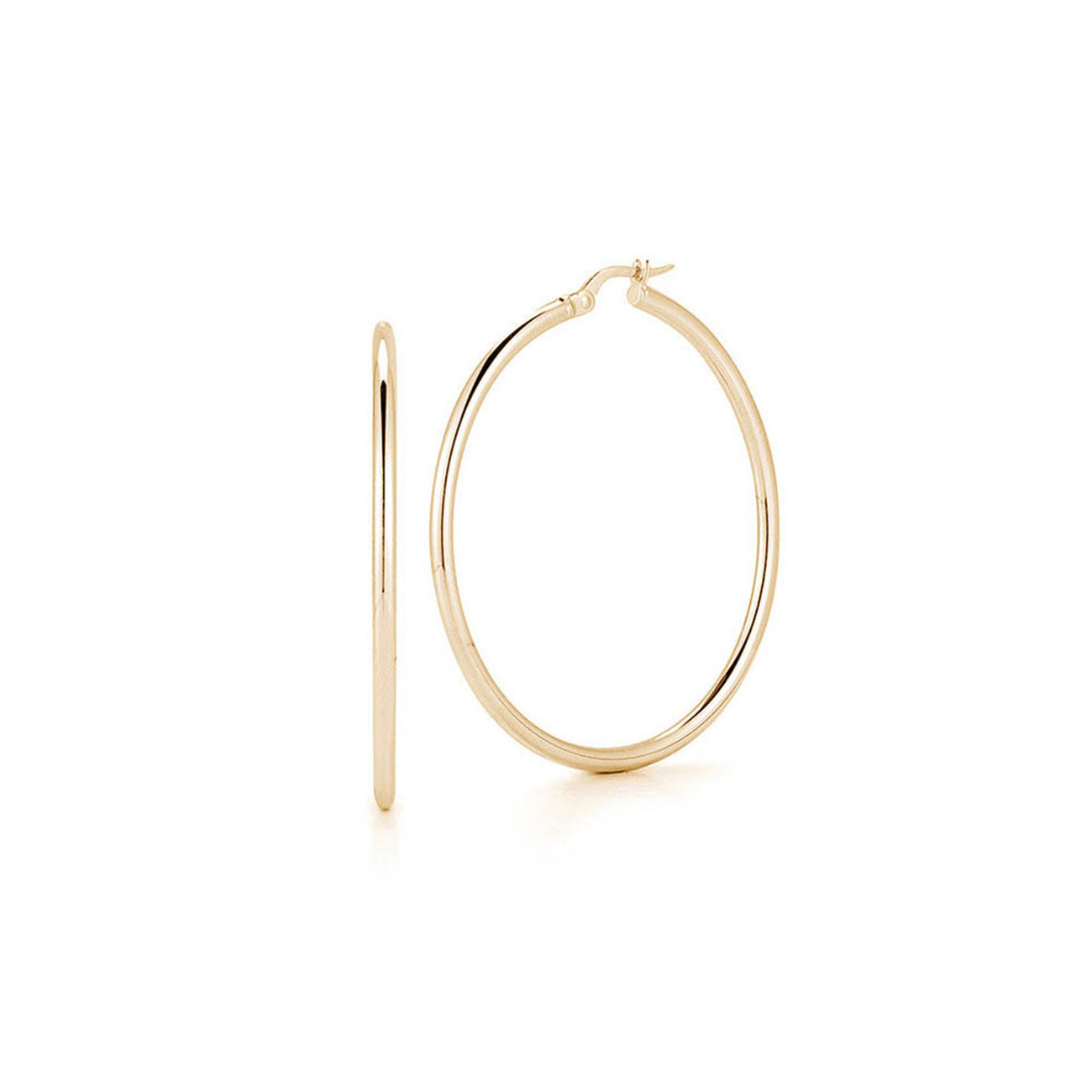 Roberto Coin Yellow Gold 45mm Hoop Earrings