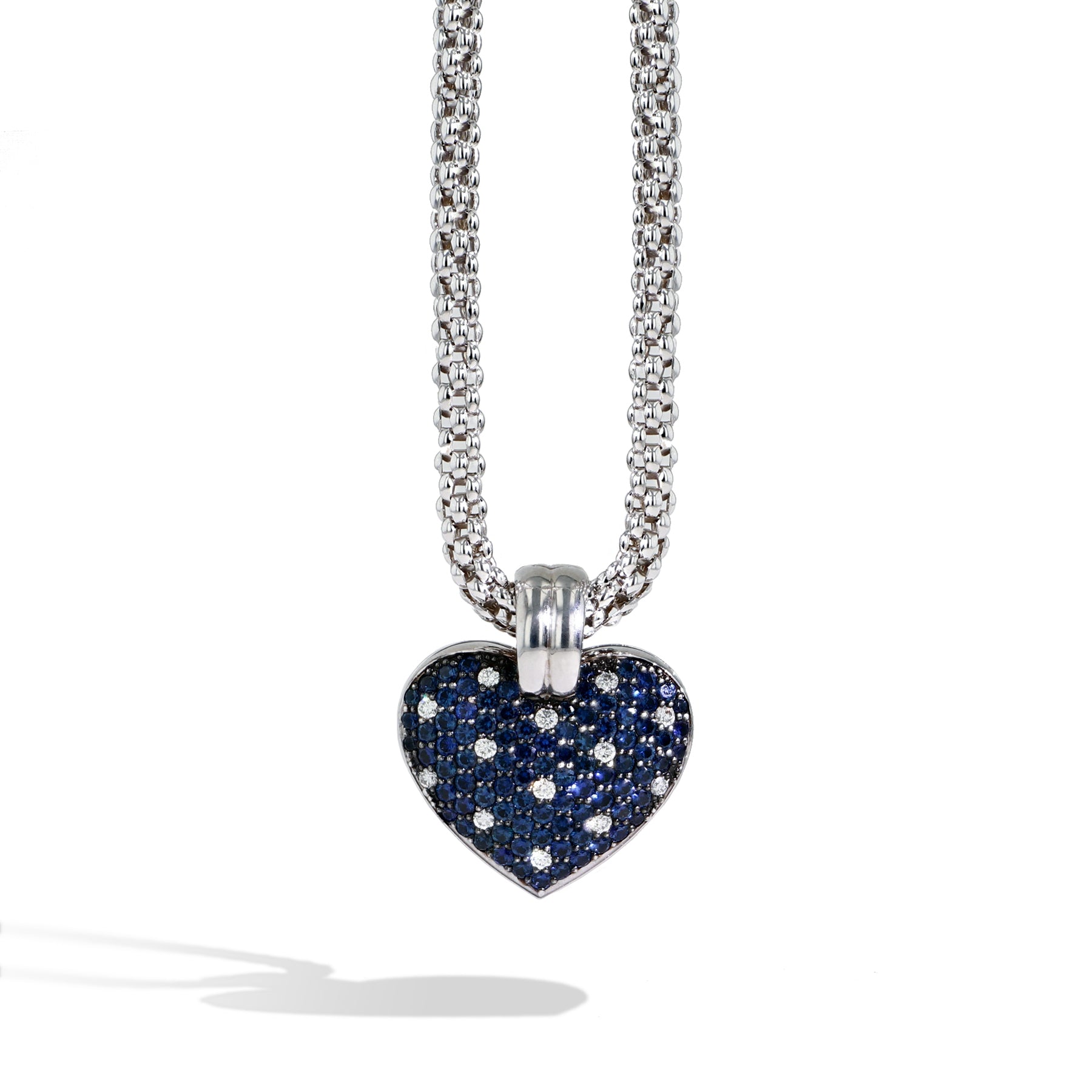 Robert Pelliccia Blue Sapphire & Diamond Message Locket - Large
