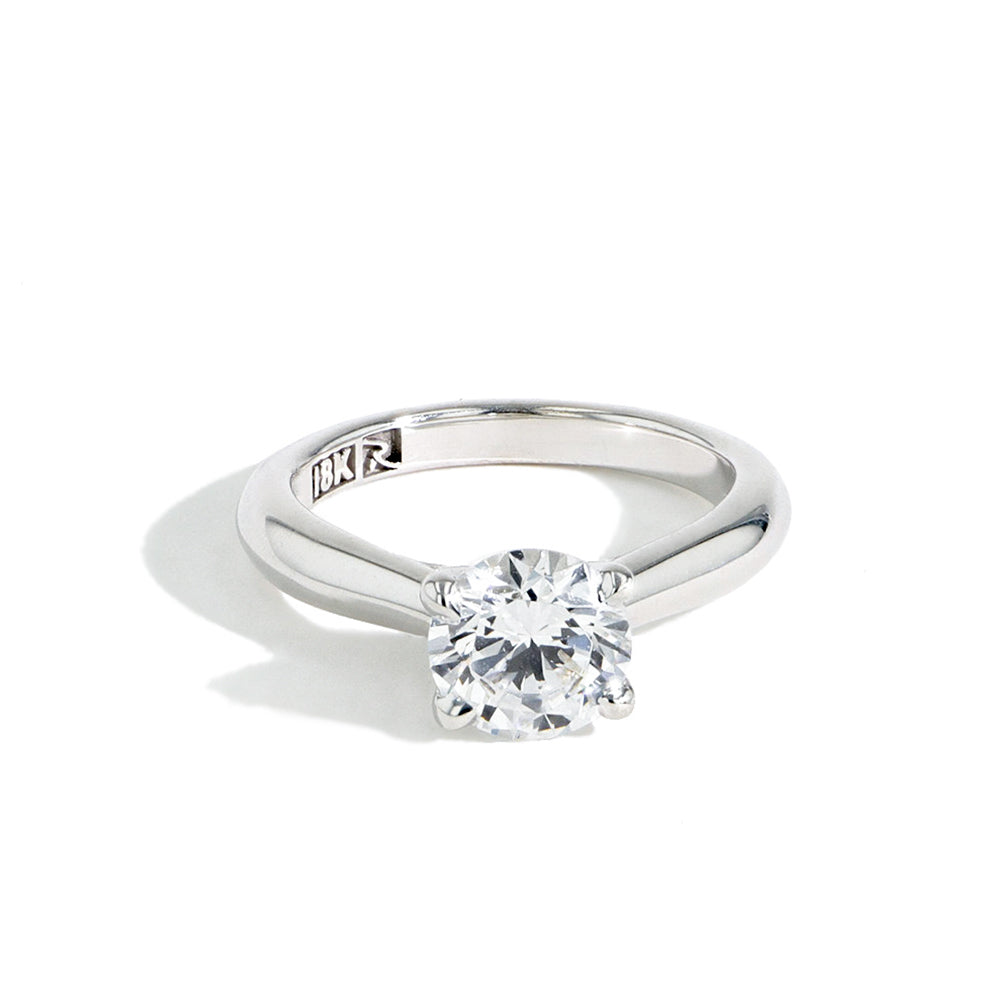 Robert Pelliccia Leganti 18K Gold Solitaire Engagement Ring Setting