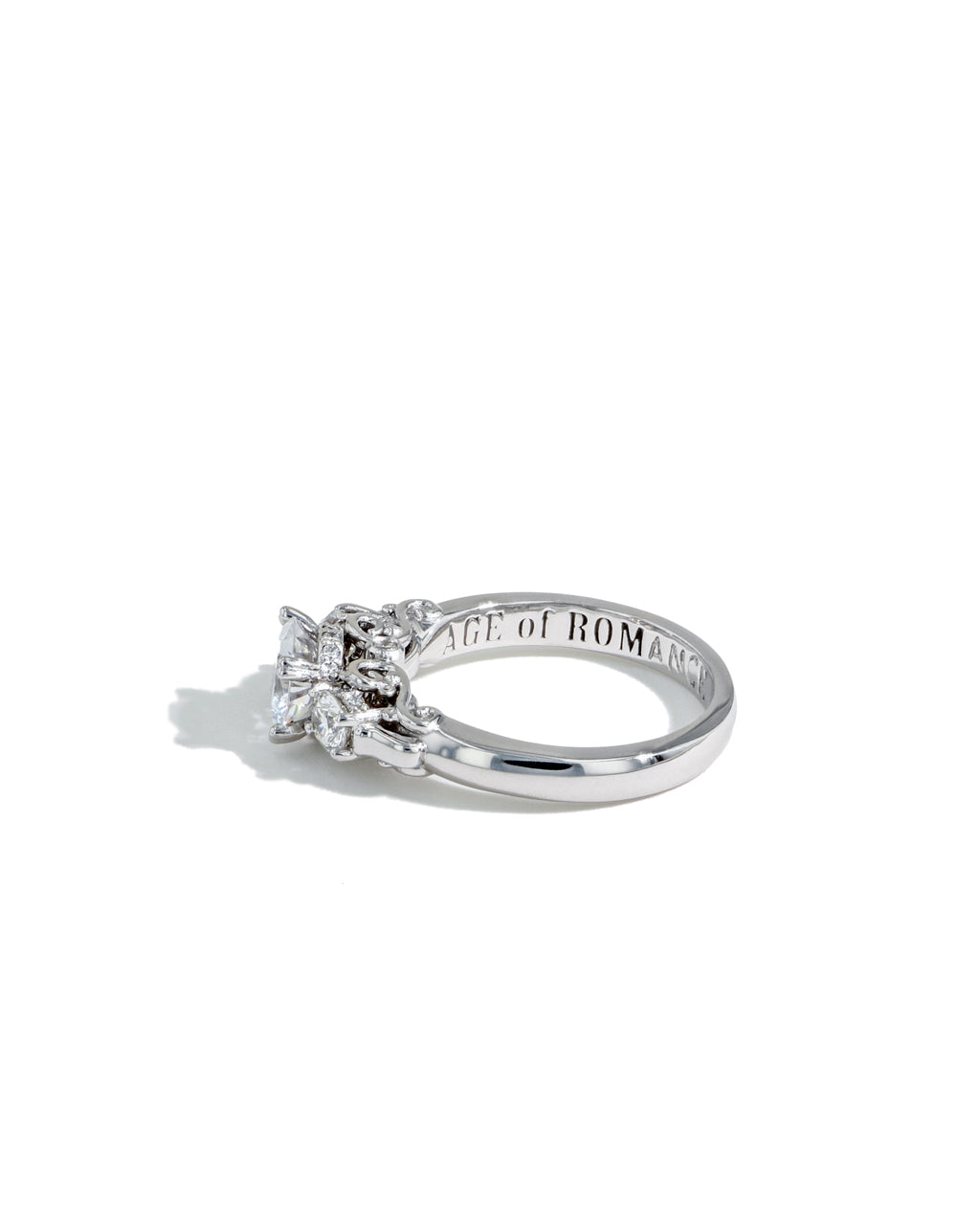 Robert Pelliccia Age of Romance Three Stone Petit Engagement Ring