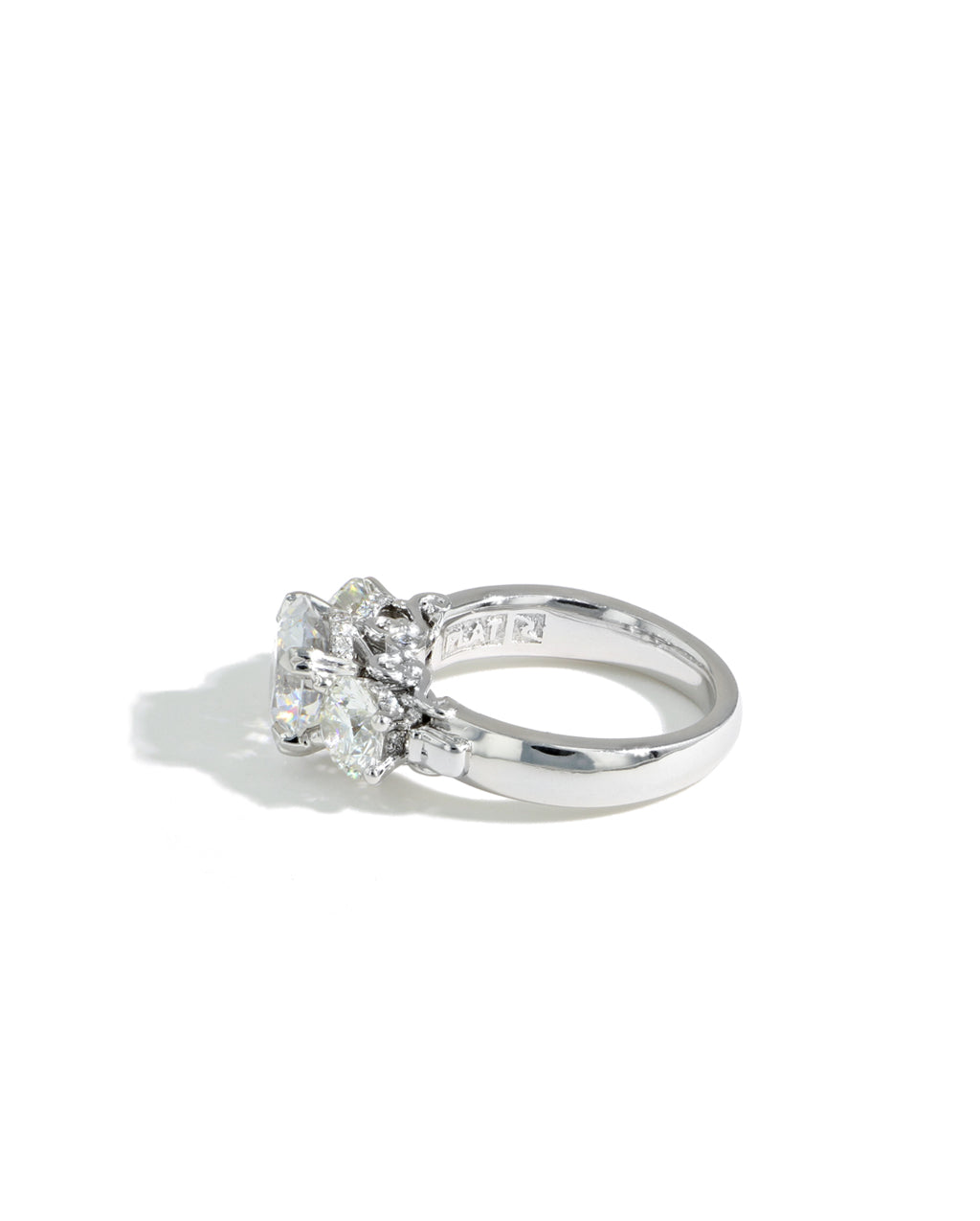 Robert Pelliccia Age of Romance Three Stone Engagement Ring