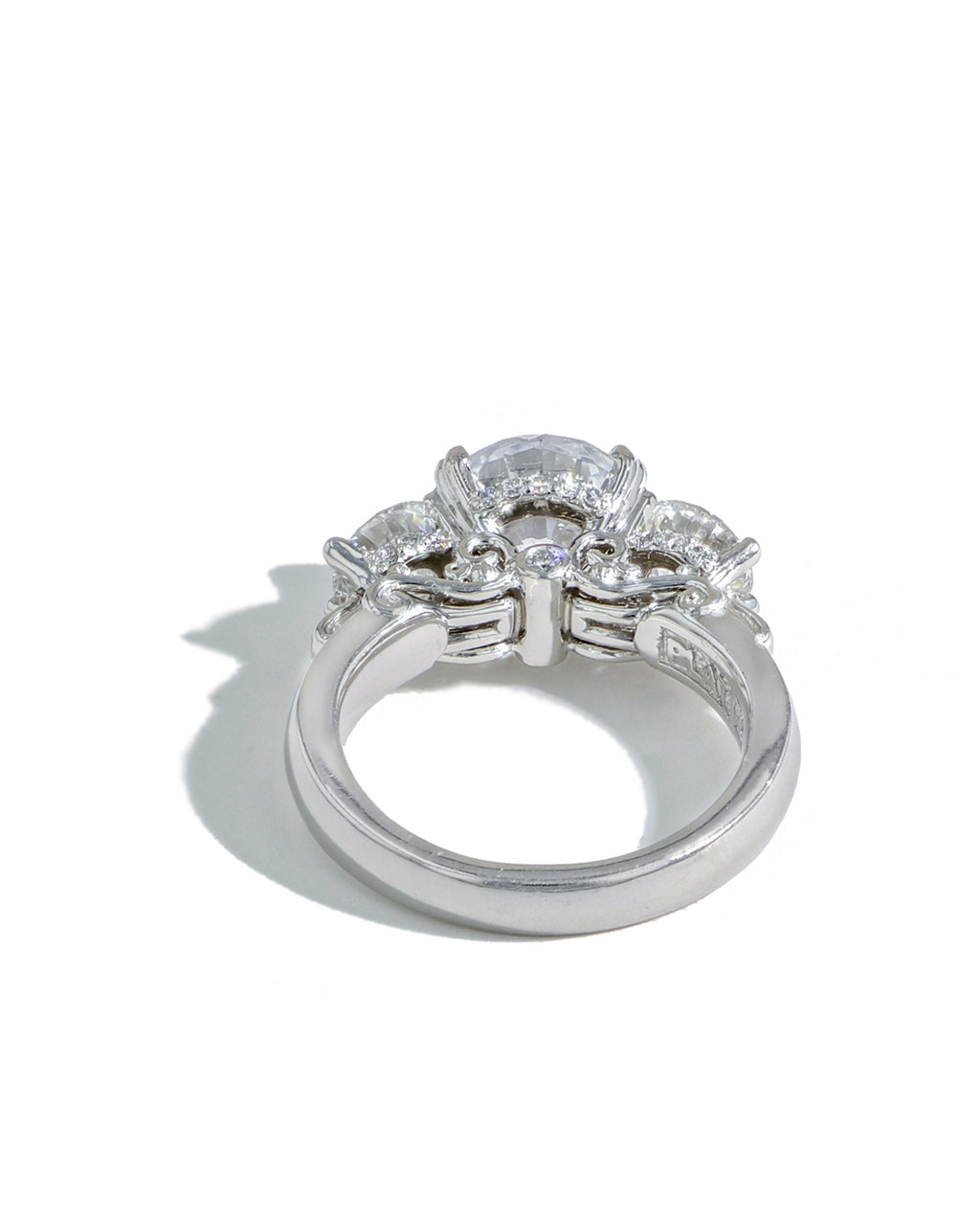 Robert Pelliccia Age of Romance Three Stone Engagement Ring