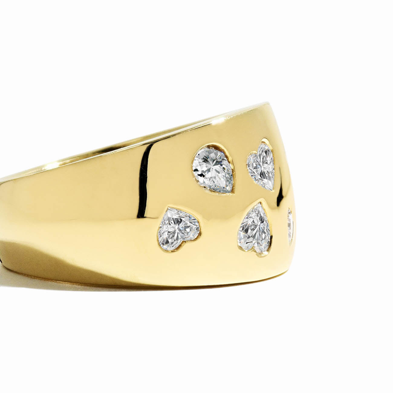 Robert Pelliccia Galaxy Heart and Pear Shaped Diamond Ring
