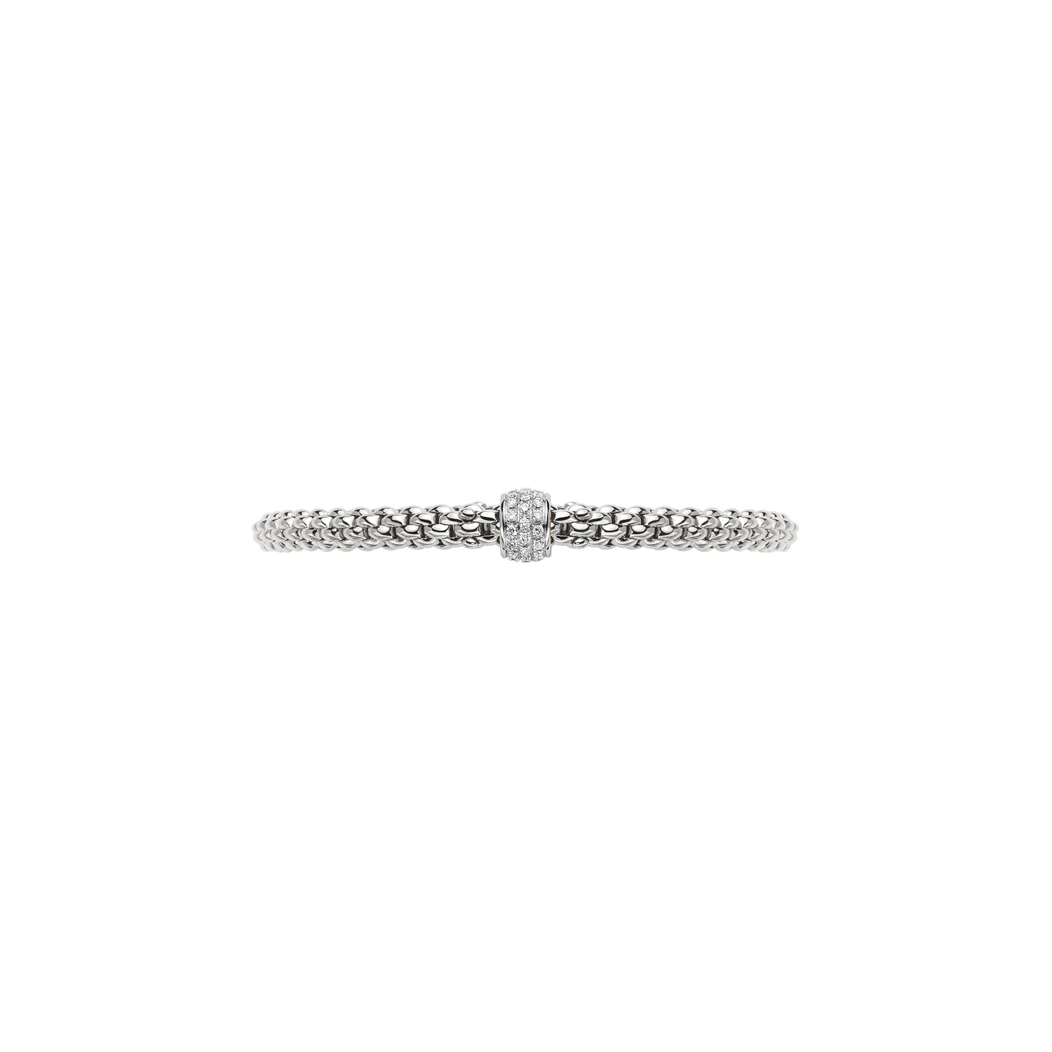 Fope Solo Collection Diamond Pave Rondel Bracelet
