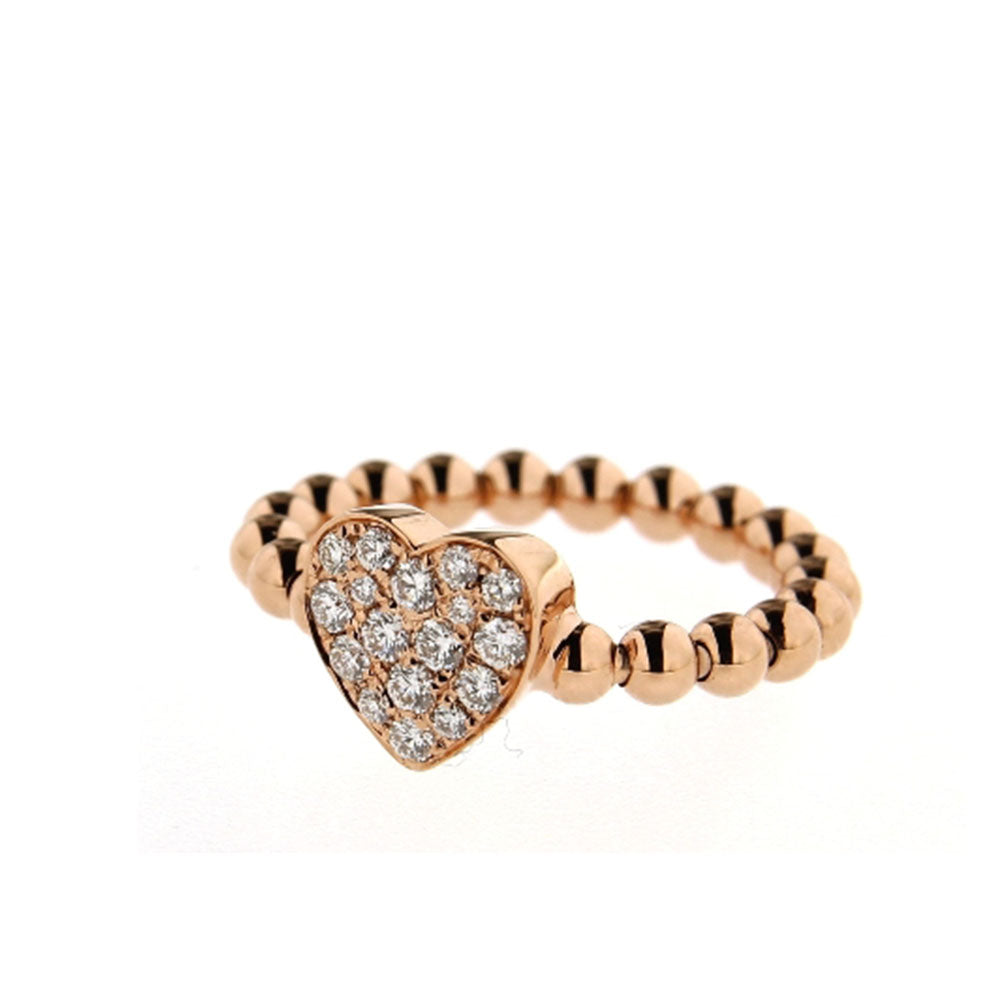 Hulchi Belluni Tresore Heart Gold Diamond Ring