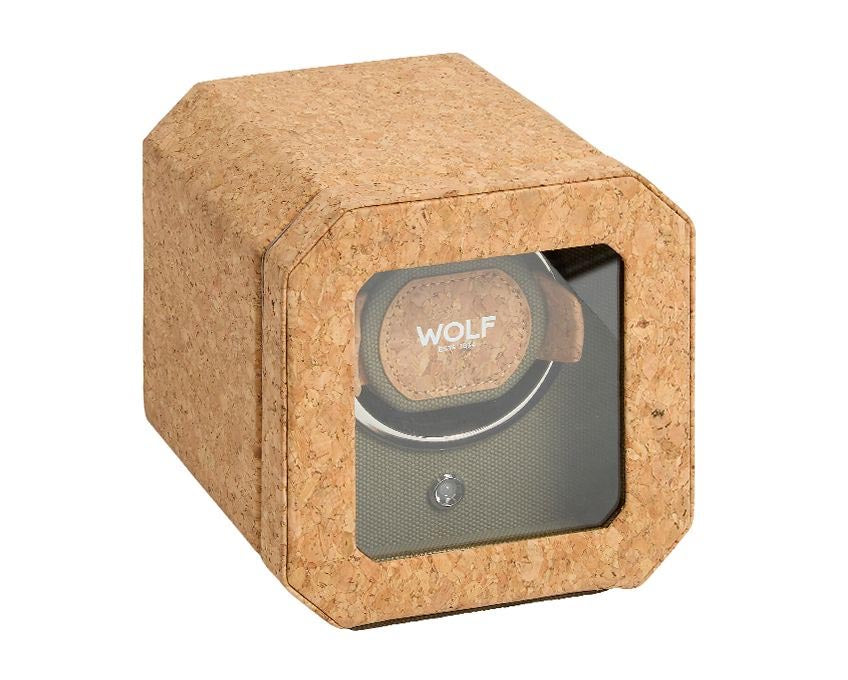 WOLF Cortica Single Winder With Cover in Portuguese Cork