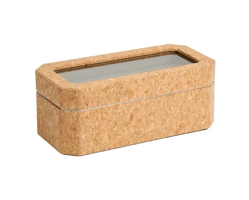 WOLF Cortica Four Watch Box with Cover in Portuguese Cork