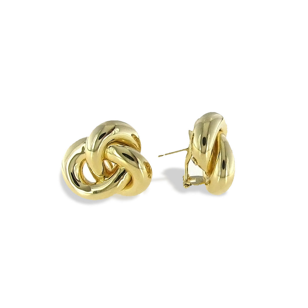 Roberto Coin Yellow Gold Love Knot Stud Earrings
