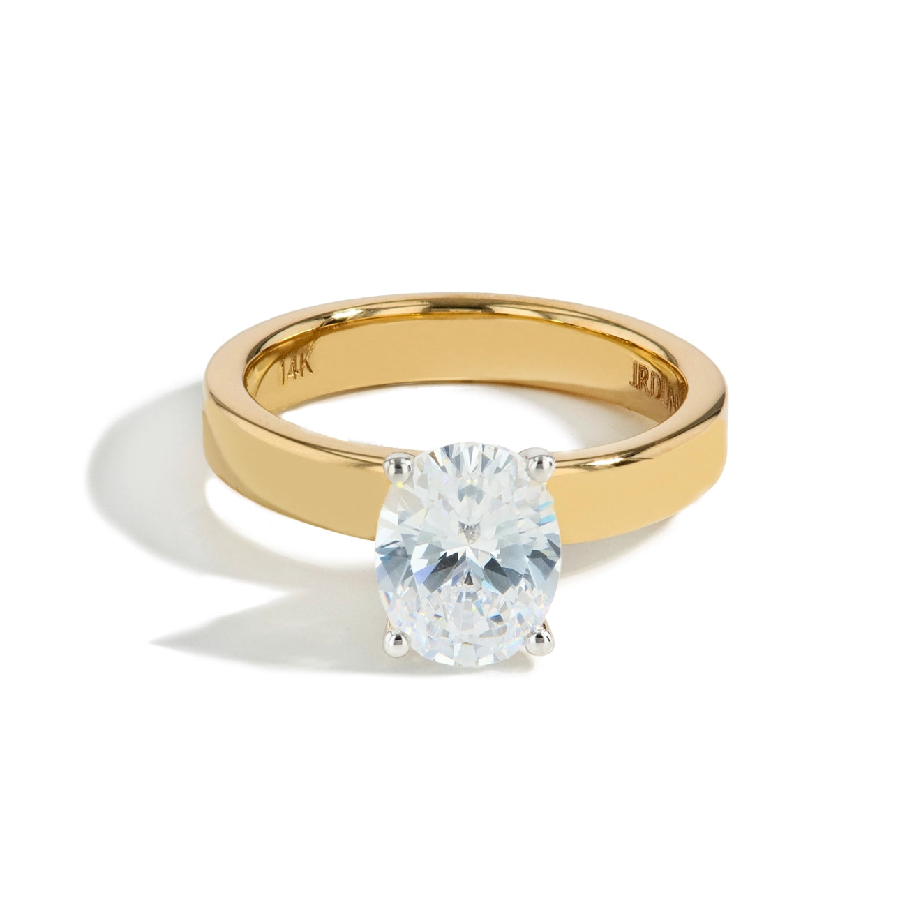 Oval Cigar Engagement Ring Setting