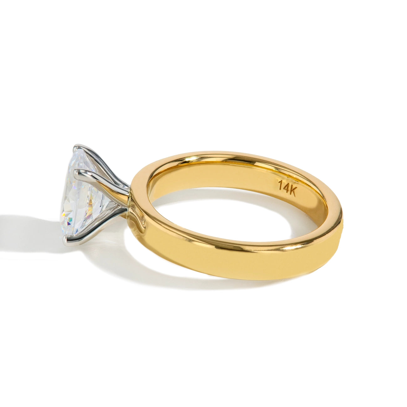 Oval Cigar Engagement Ring Setting