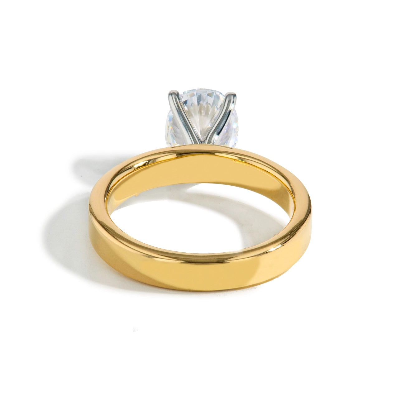 Oval Cigar Engagement Ring Setting