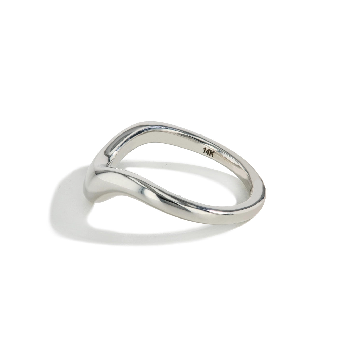 Wide Curved Wedding Band
