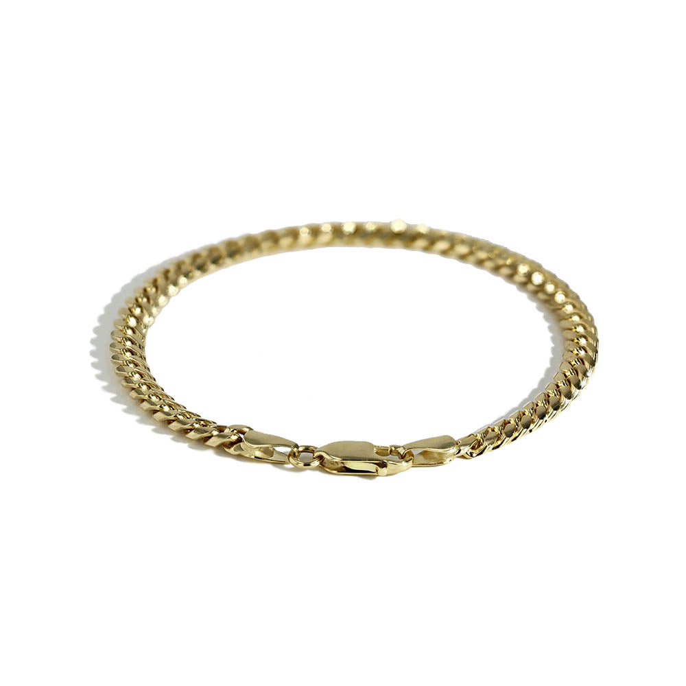 Solid Gold Miami Cuban Link Chain Bracelet - 5.1mm