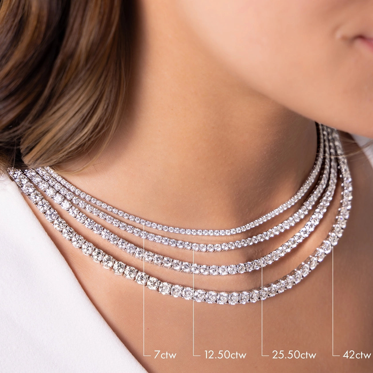 8 Carat Diamond Tennis Necklace
