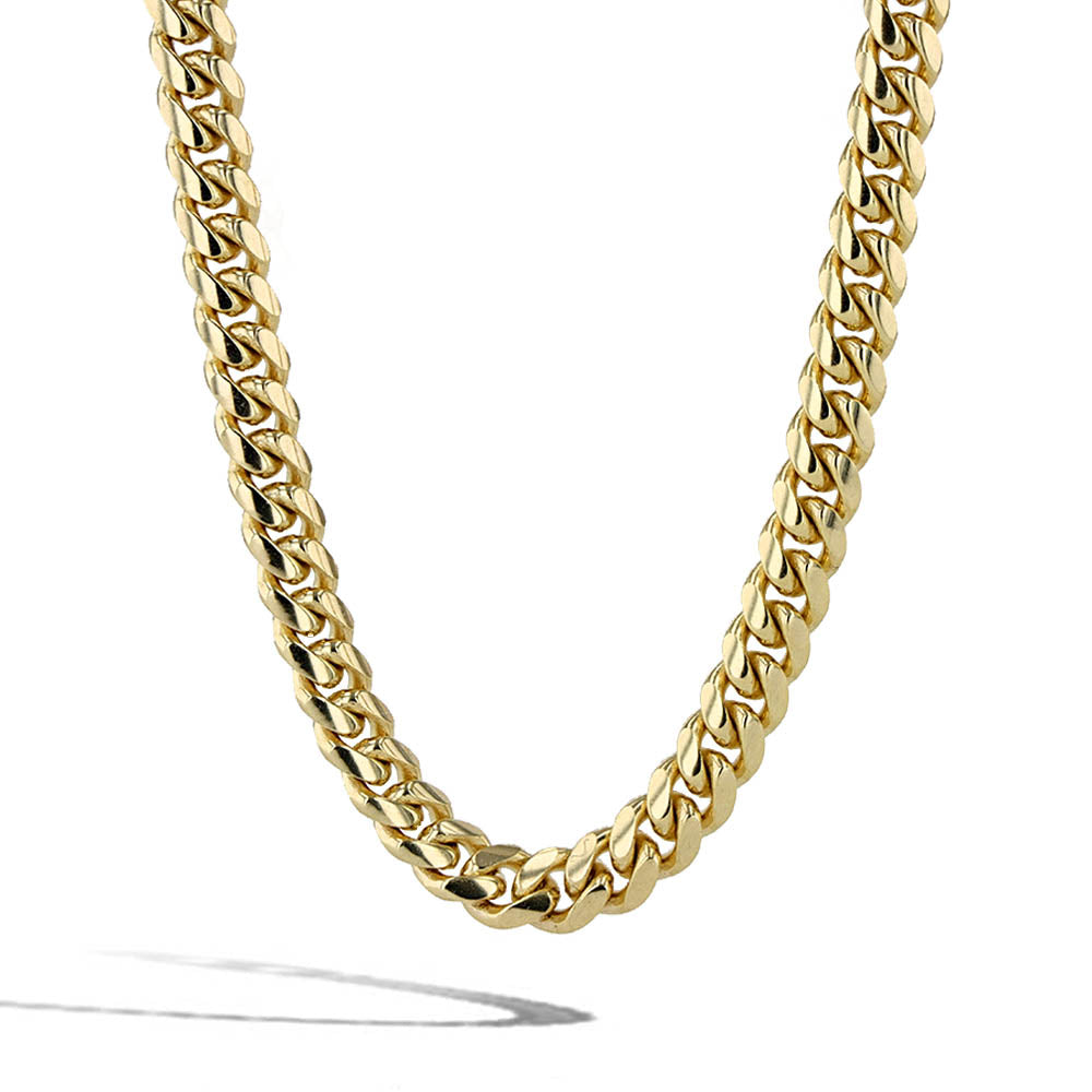 Solid Gold Cuban Link Chain Necklace - 5mm