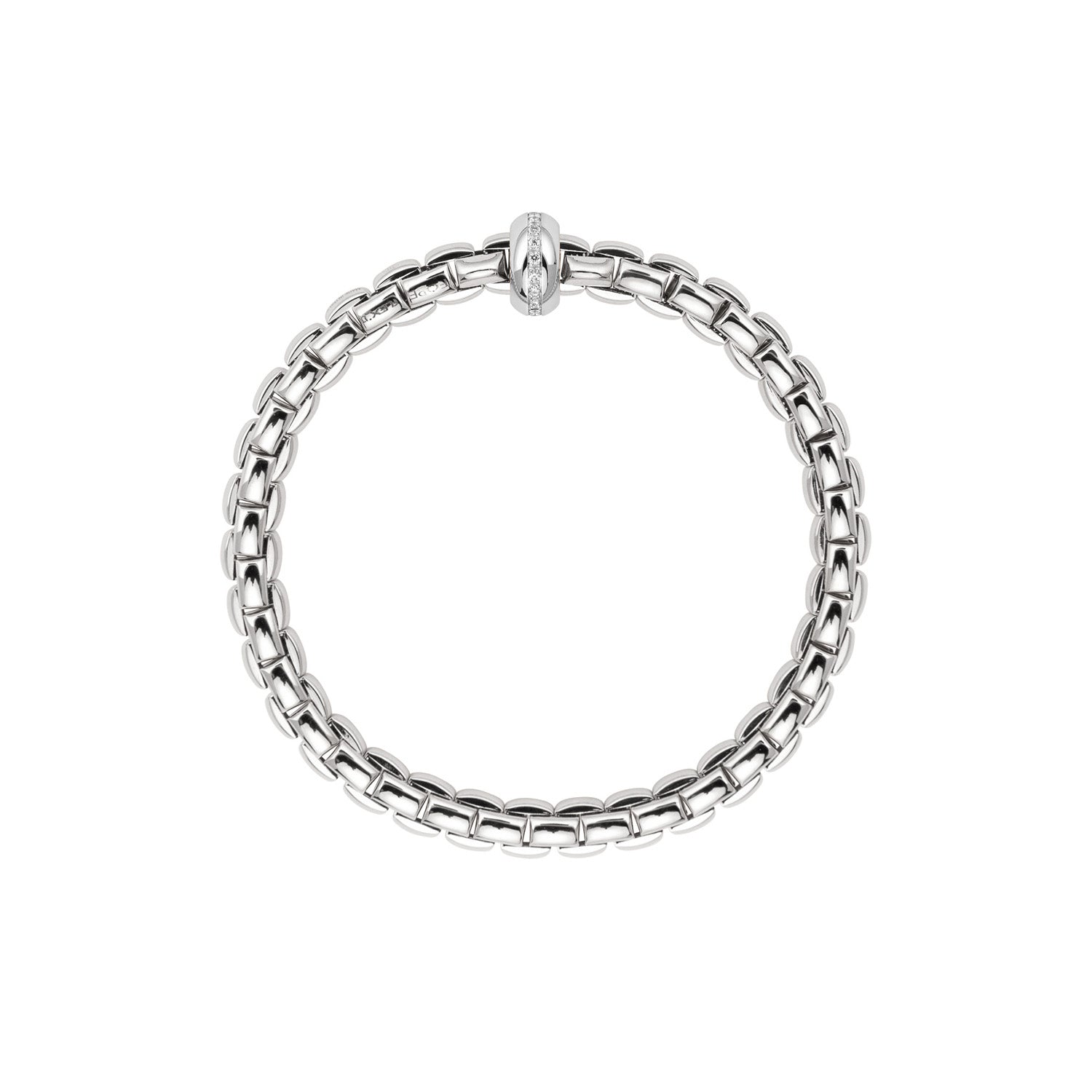 Fope Flex It Diamond Station Bracelet