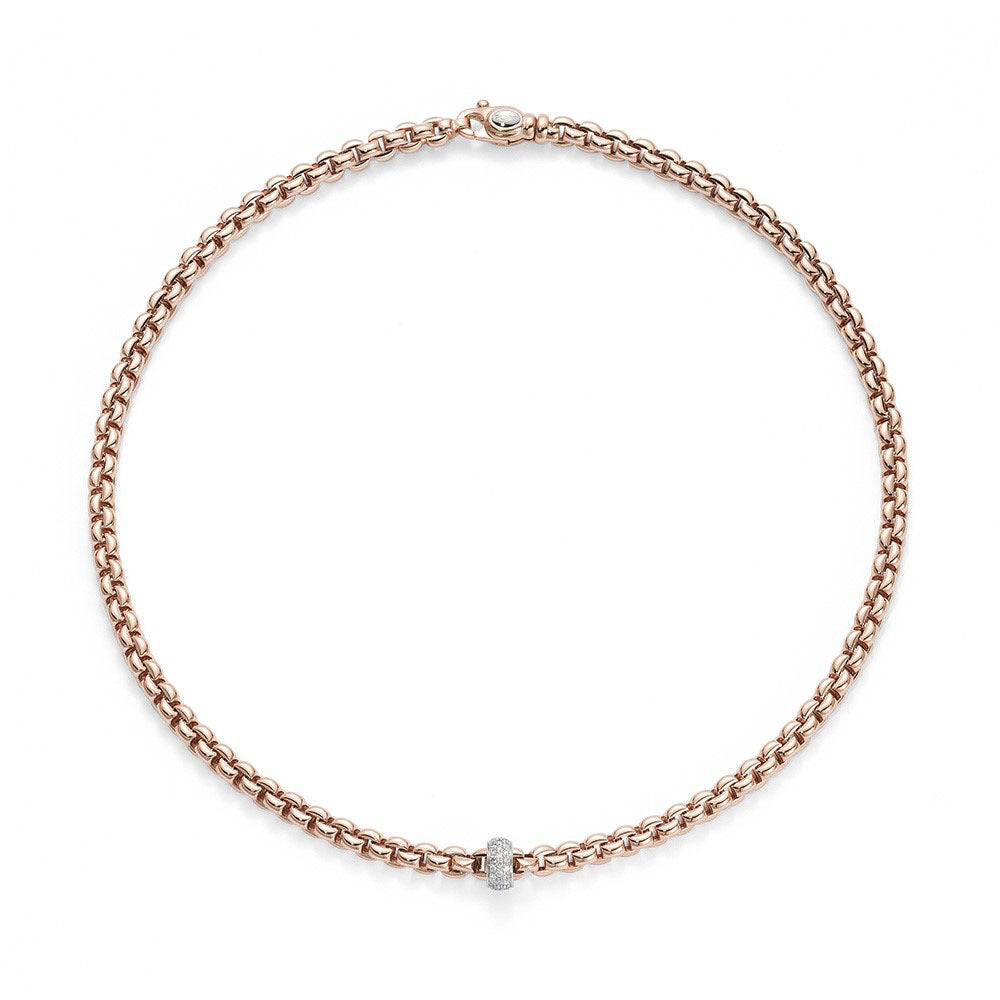 Fope Eka Diamond Station Necklace