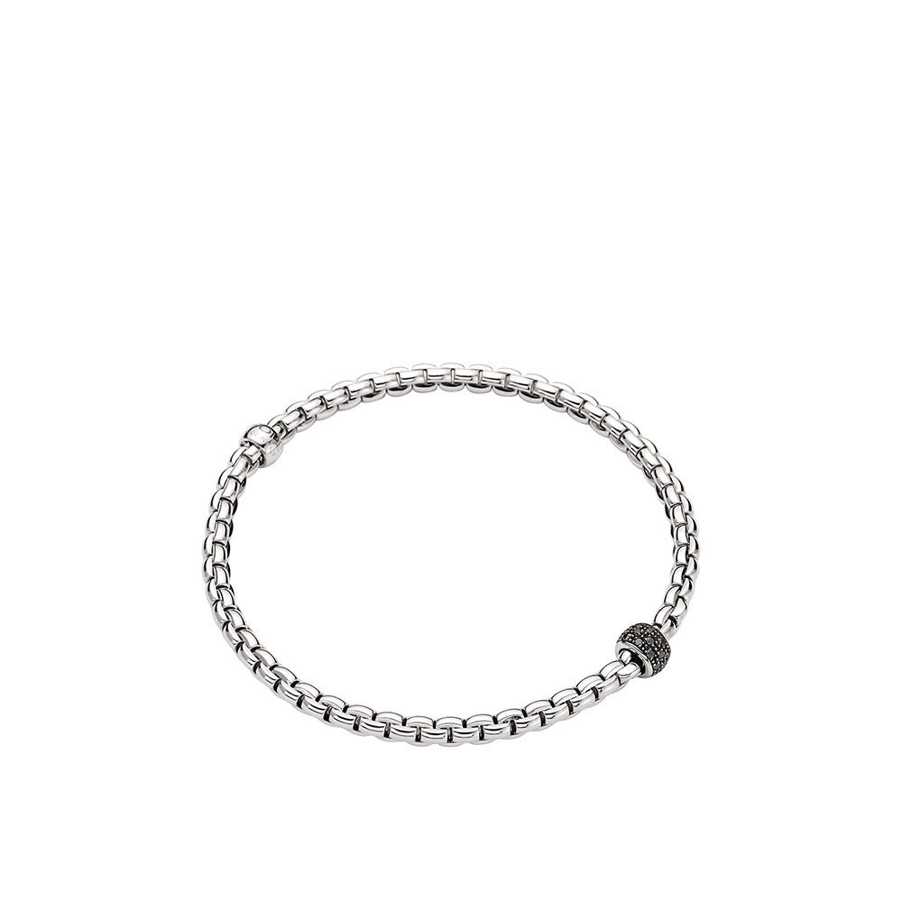 Fope Men's Luci Flex'it Black Diamond Bracelet