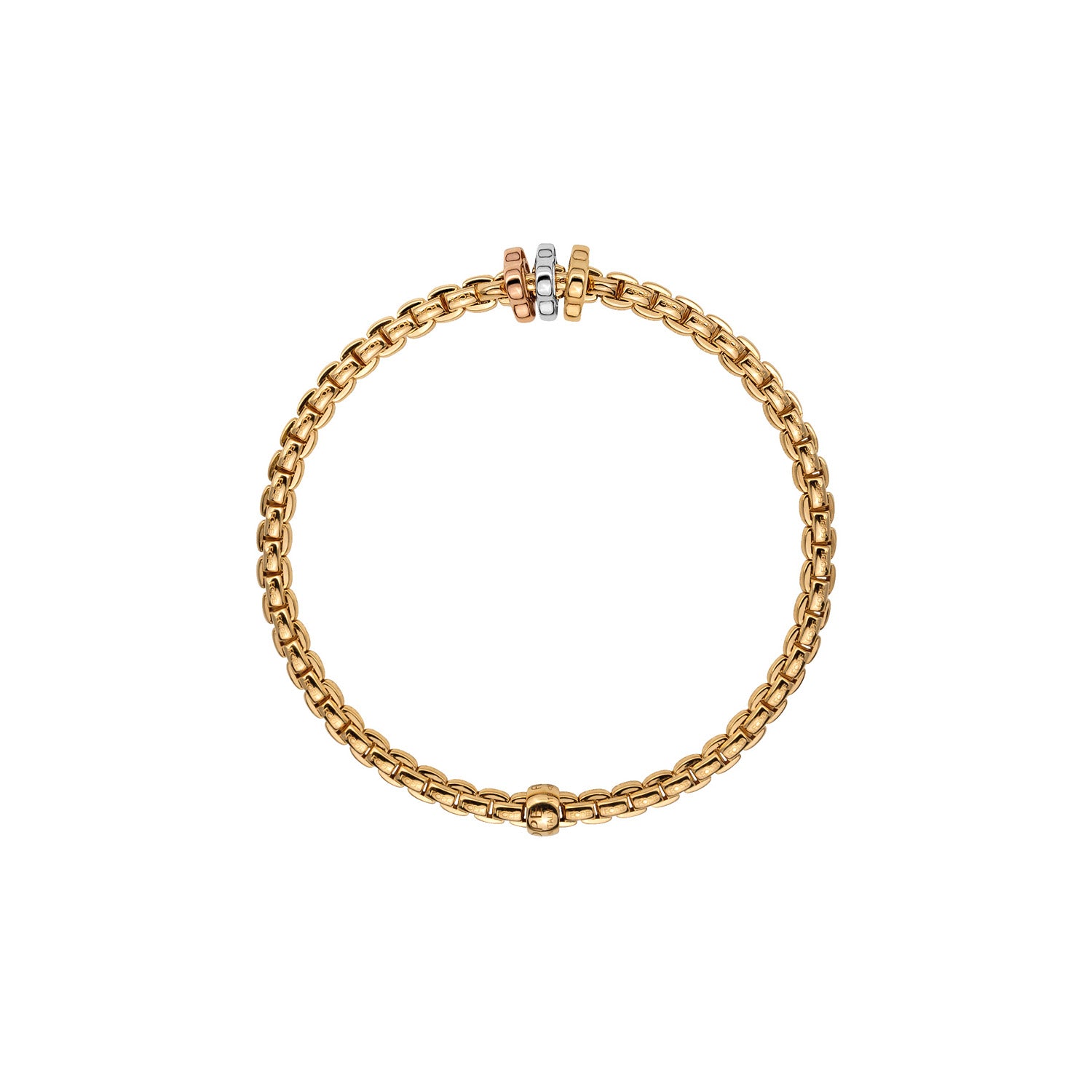 Fope Flex It Tri Color Station Bracelet