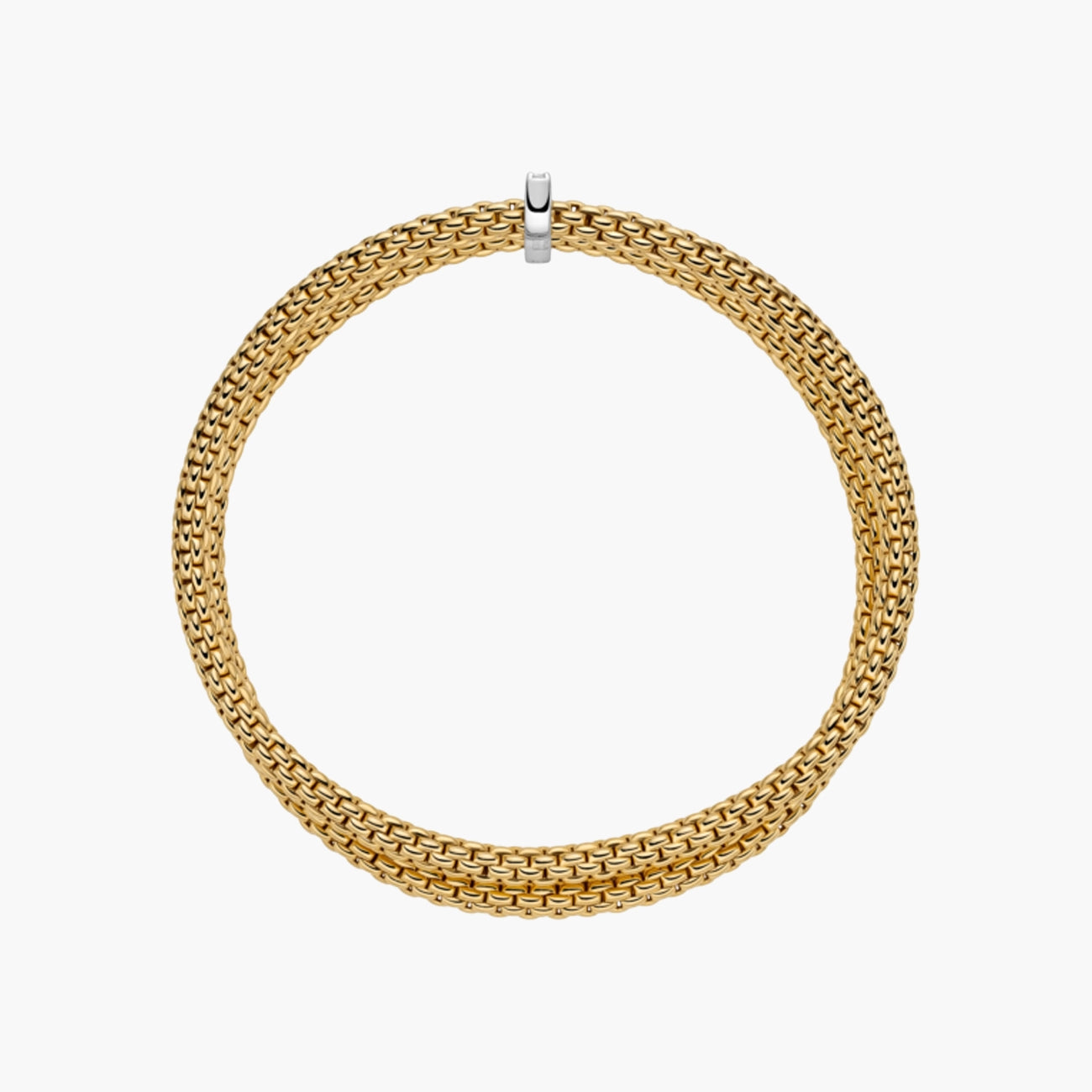 Fope Prima Double Mesh Diamond Pavé Bracelet
