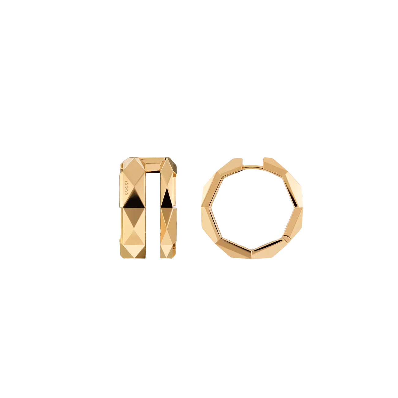 Gucci Link To Love Double Earrings in Yellow Gold