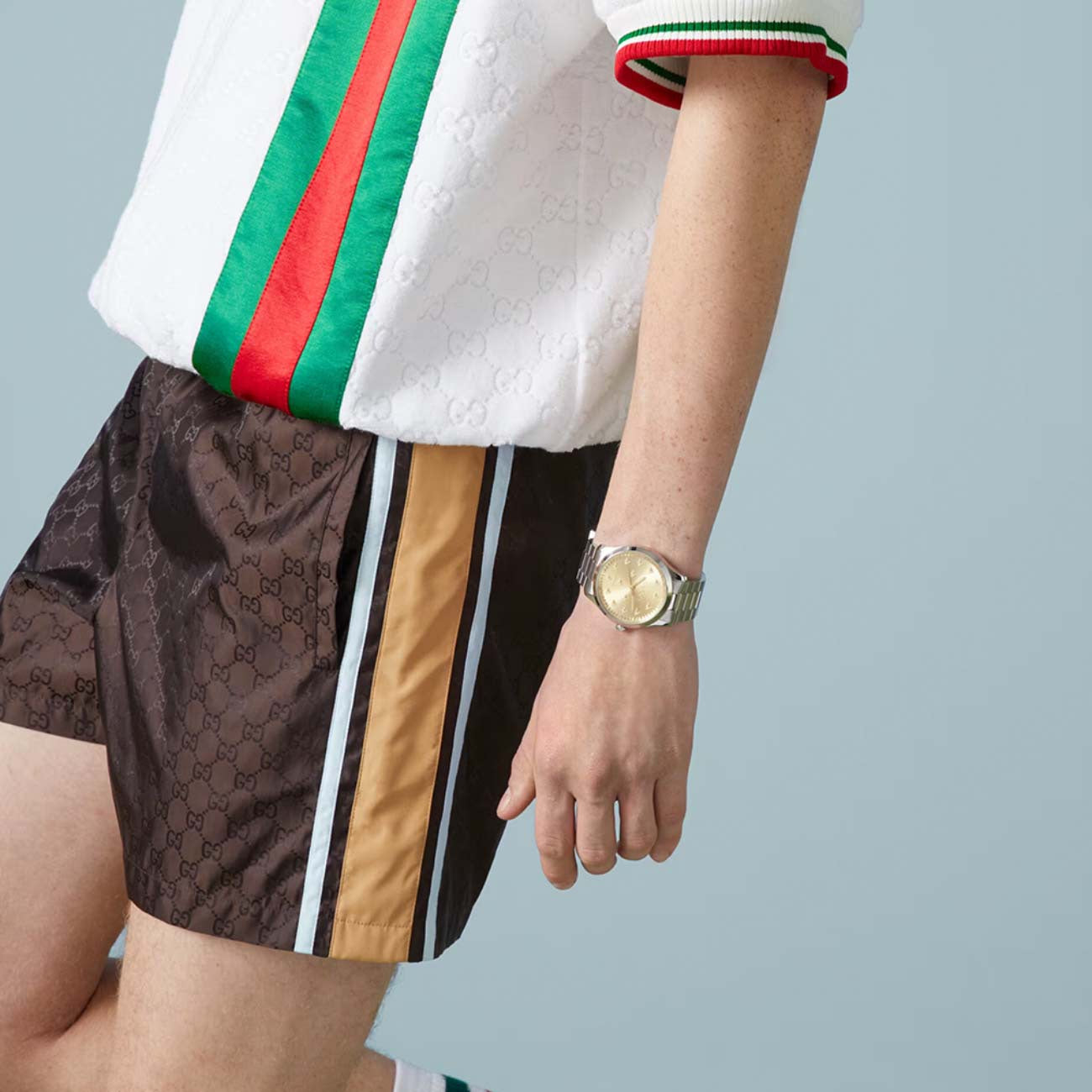 Gucci G-Timeless 42mm Two-Tone Bee Watch