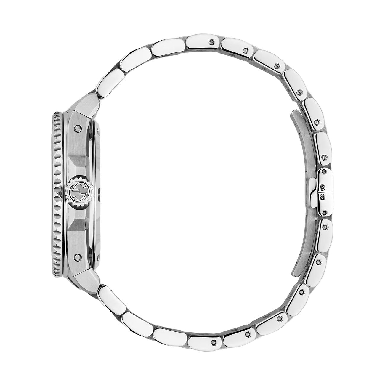 Gucci Dive Stainless Steel Orange Dial Bee Watch - 40mm