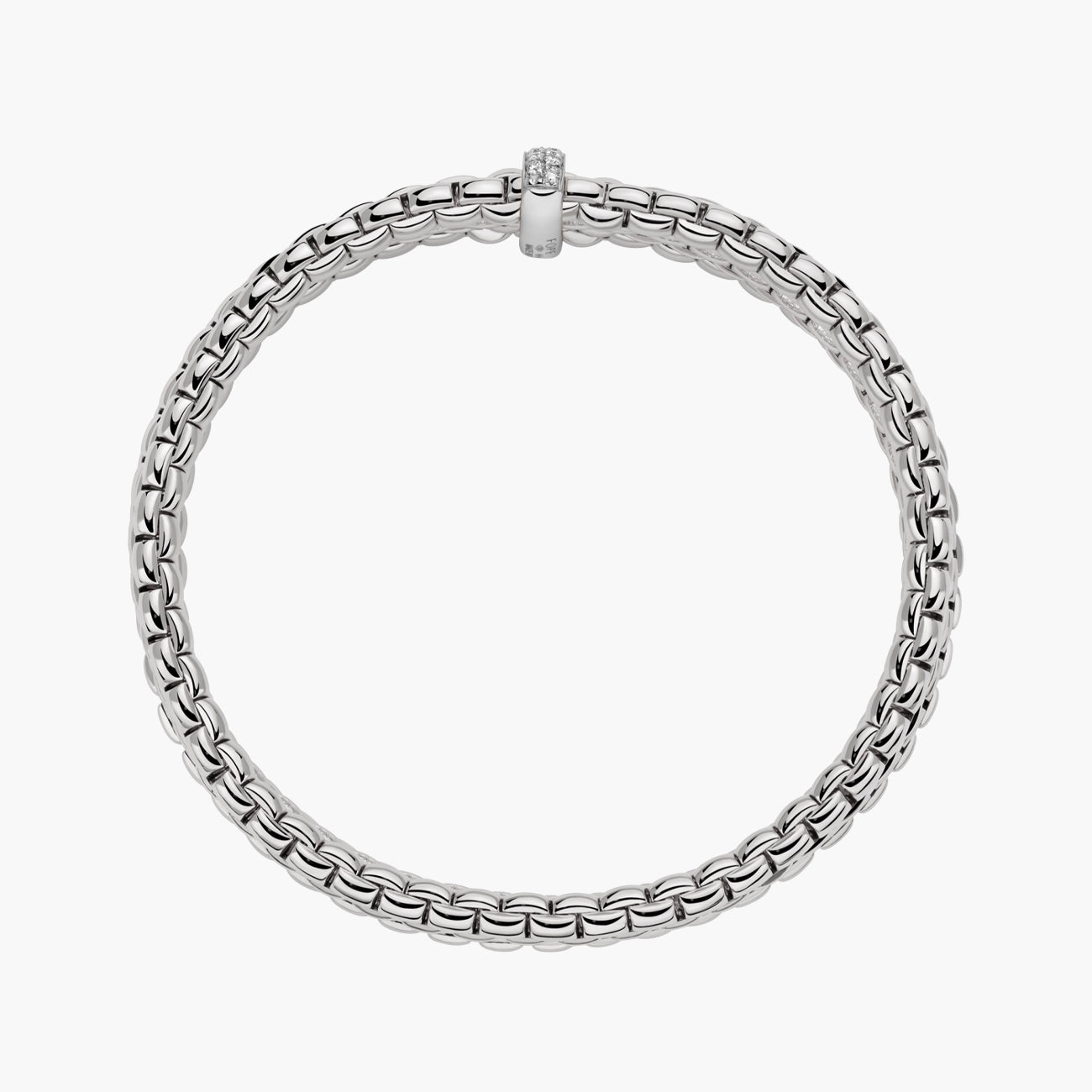 Fope Eka Flex'It Triple Mesh Diamond Pavé Bracelet