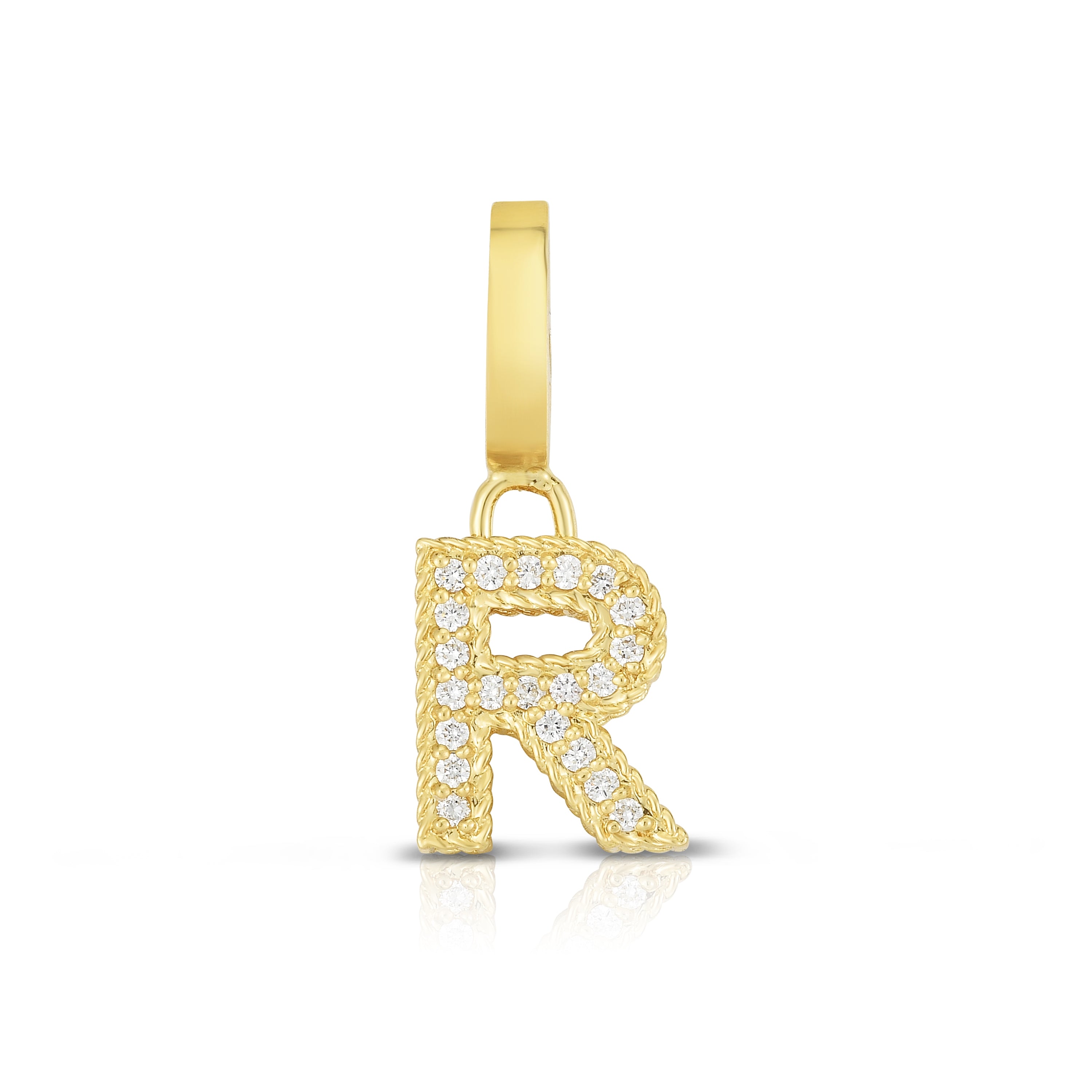 Roberto Coin Diamond Charm Bracelet in Yellow Gold