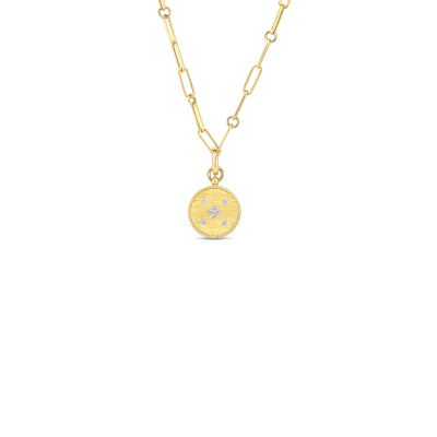 Roberto Coin Venetian Princess Reversible Zodiac Paperclip Necklace