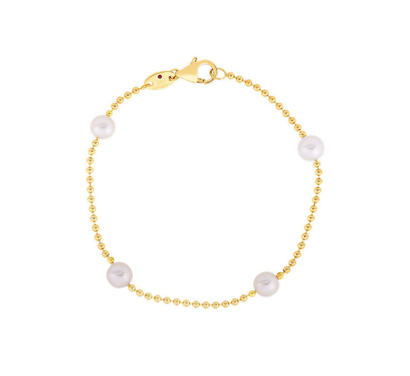 Roberto Coin 4 Pearl Station Bracelet
