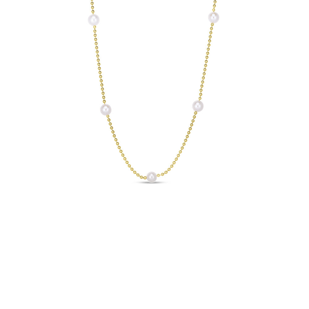 Roberto Coin Pearl Station Necklace