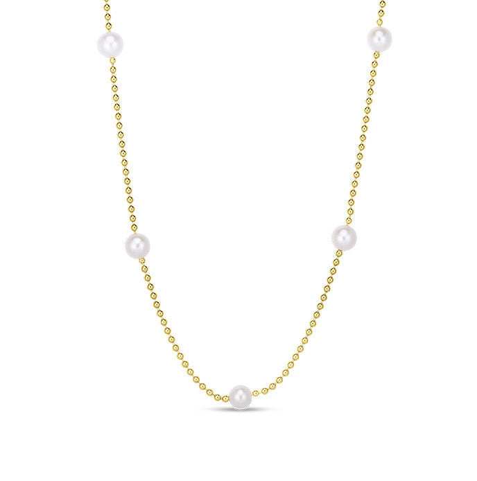 Roberto Coin Pearl Station Necklace