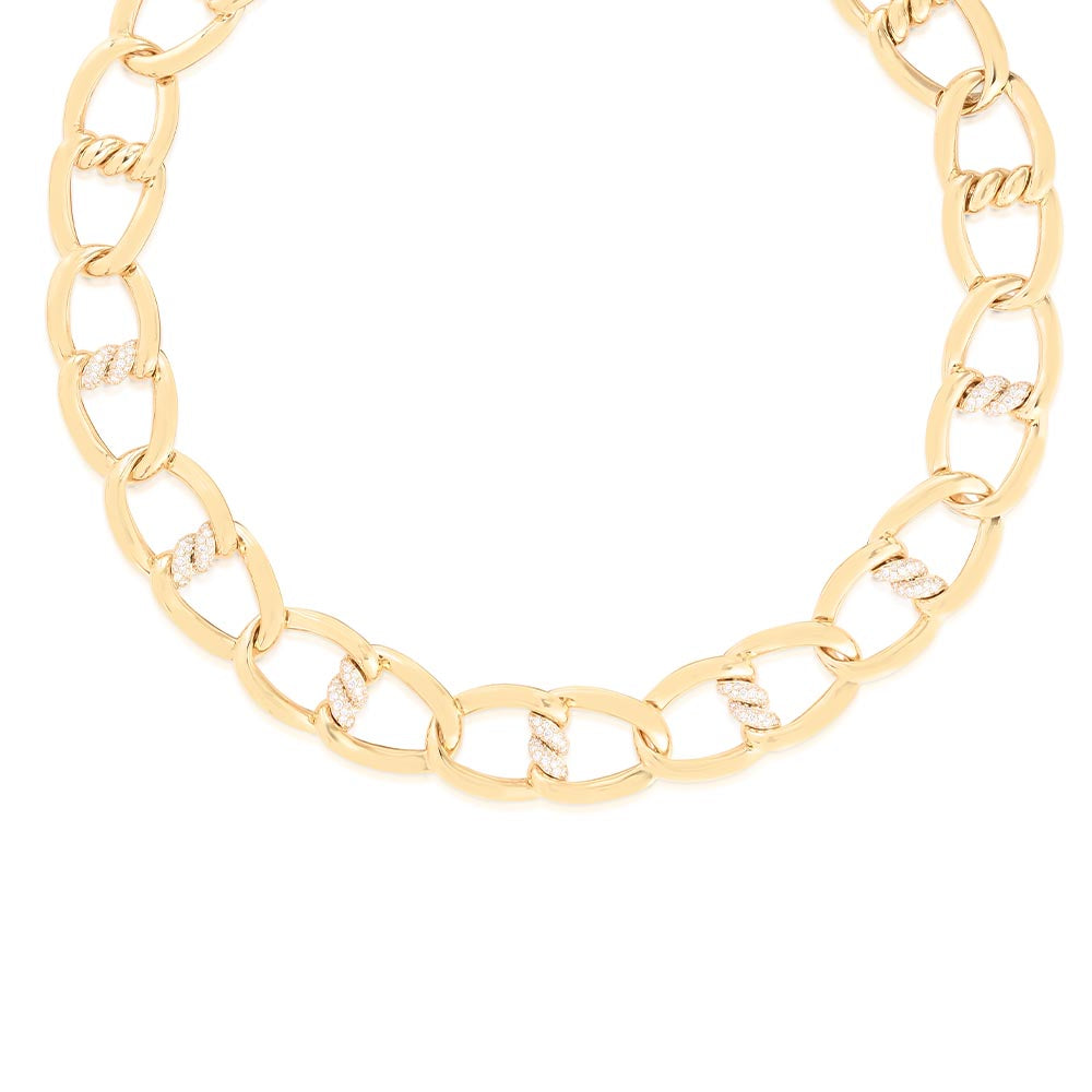Roberto Coin Cialoma Diamond Knot Necklace