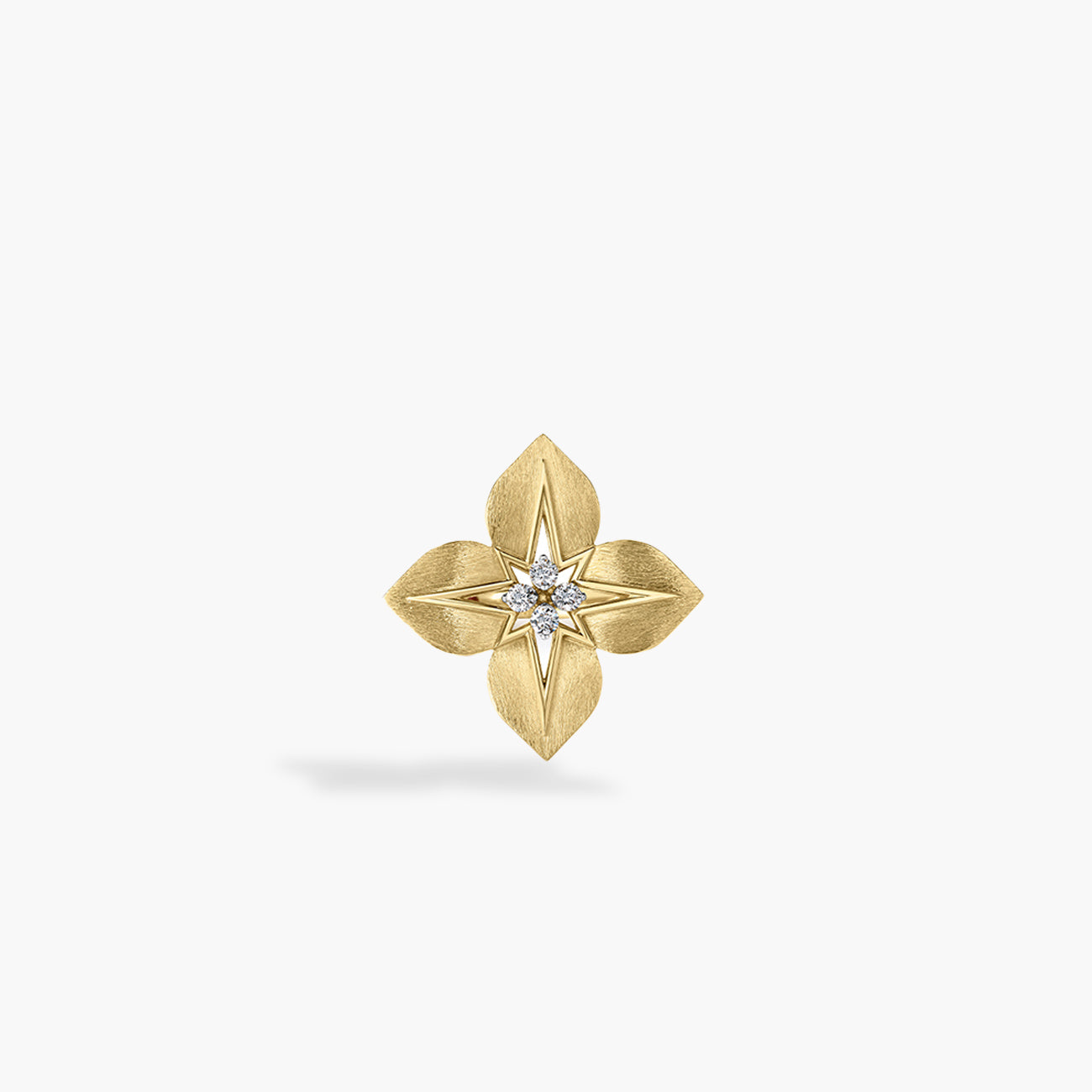 Roberto Coin Aurora Large Diamond Two-Tone Star Ring