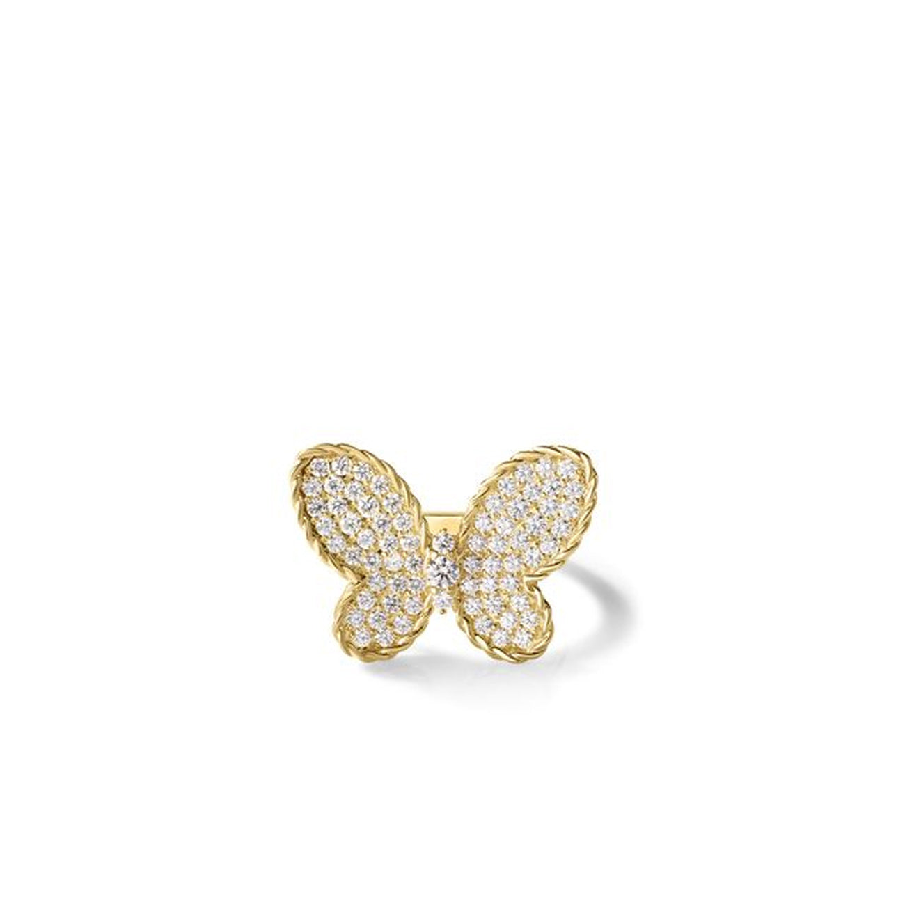 Roberto Coin Jasmine Diamond Pavé Butterfly Ring