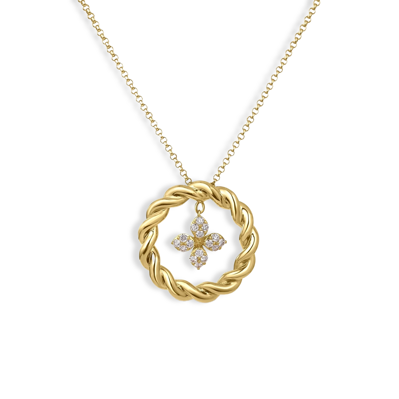 Roberto Coin Love in Verona Twist Pendant Necklace
