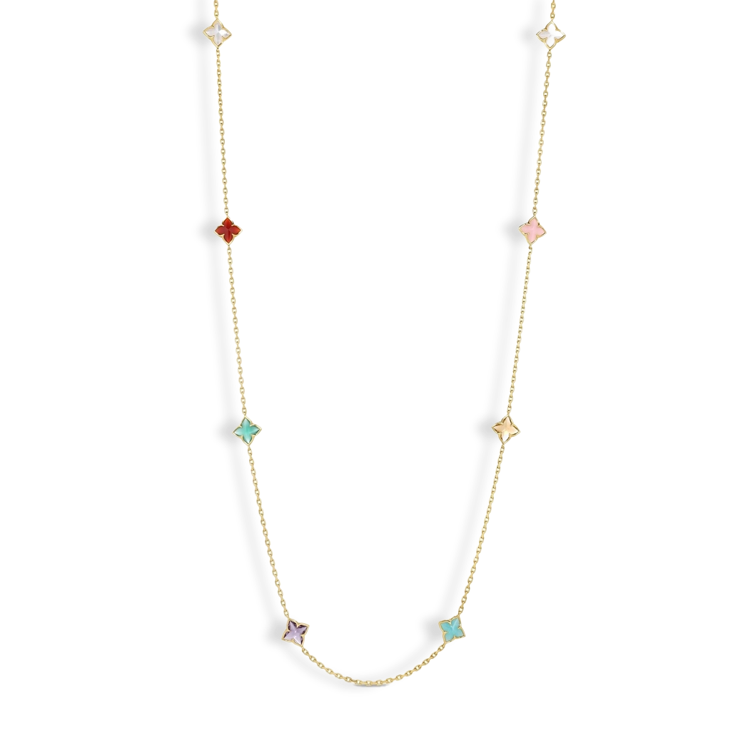 Roberto Coin Venetian Princess Long Multi Stone Necklace - 36