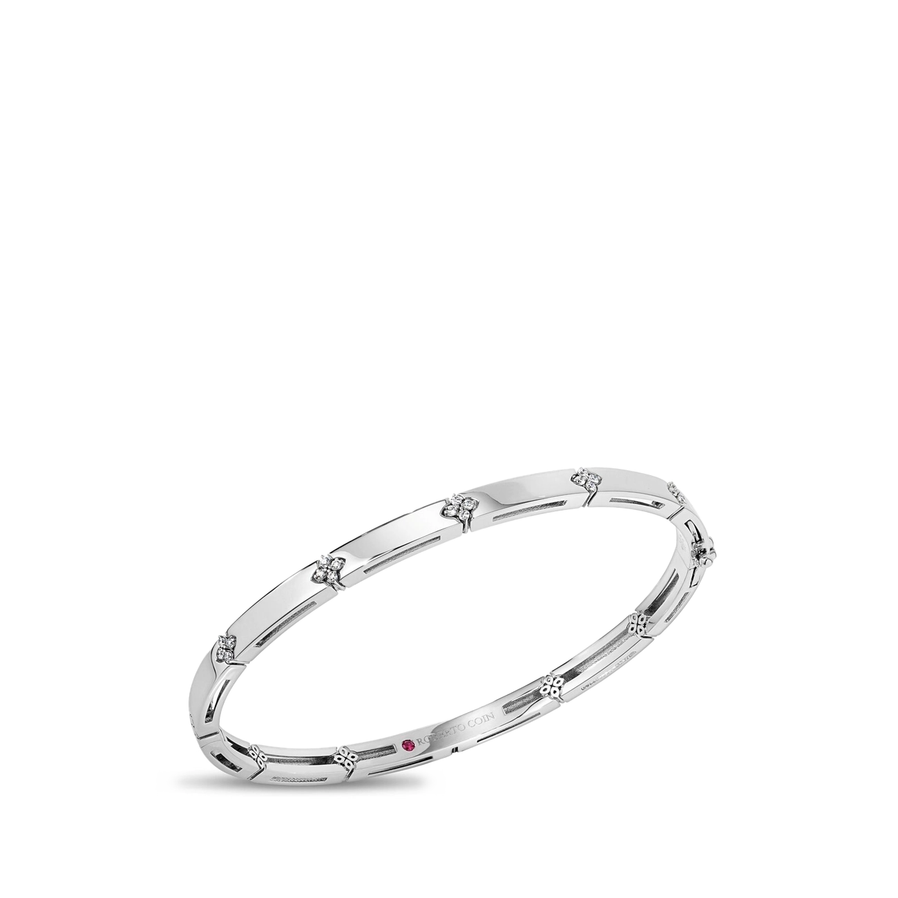 Roberto Coin Love in Verona Thin Diamond White Gold Bracelet