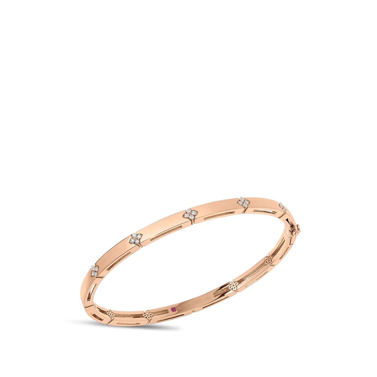 Roberto Coin Love in Verona Thin Diamond Rose Gold Bracelet