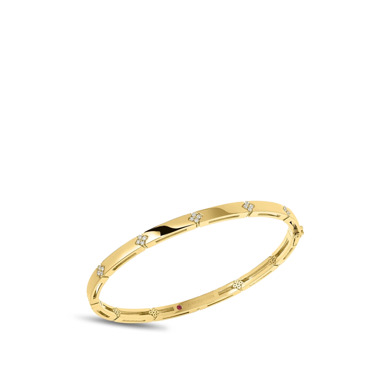 Roberto Coin Love in Verona Thin Diamond Gold Bracelet