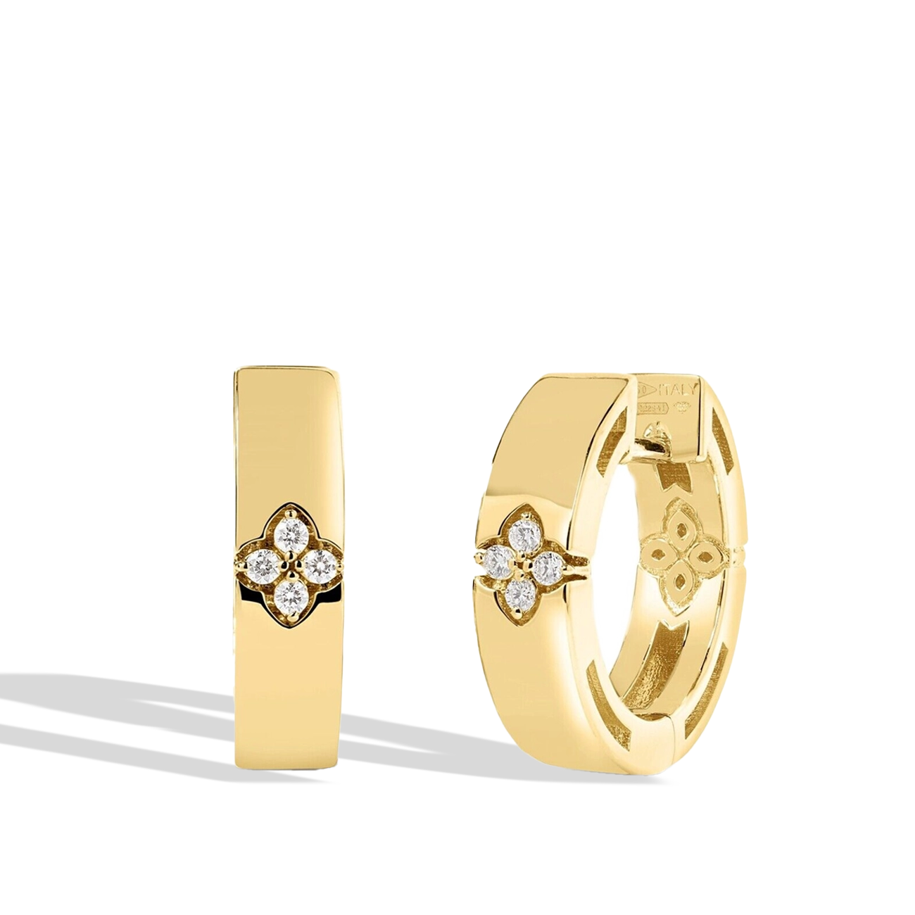 Roberto Coin Love in Verona Wide Hoop Earrings