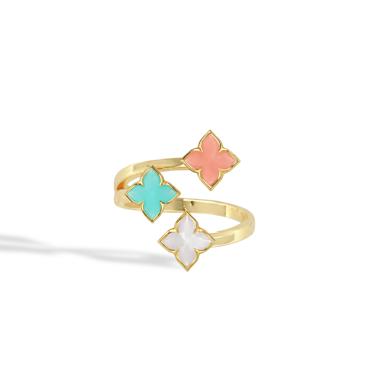 Roberto Coin Venetian Princess Multi-Stone Bypass Ring