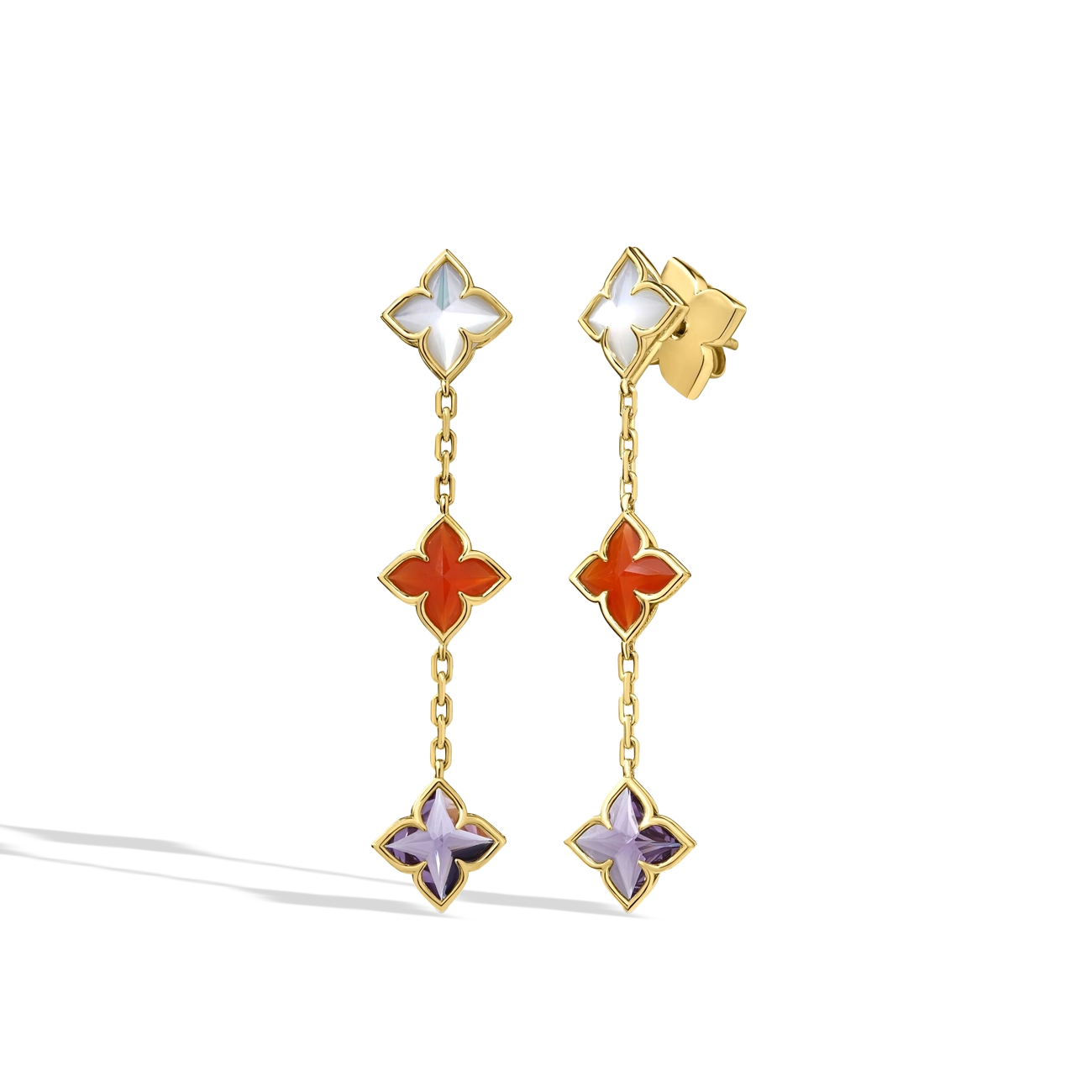 Roberto Coin Venetian Princess Mixed Stone Dangle Earrings