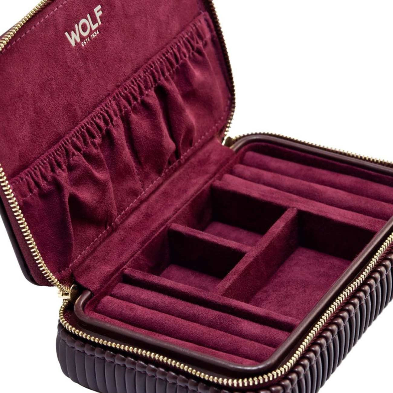 Wolf Bella Zip Case in Bordeaux