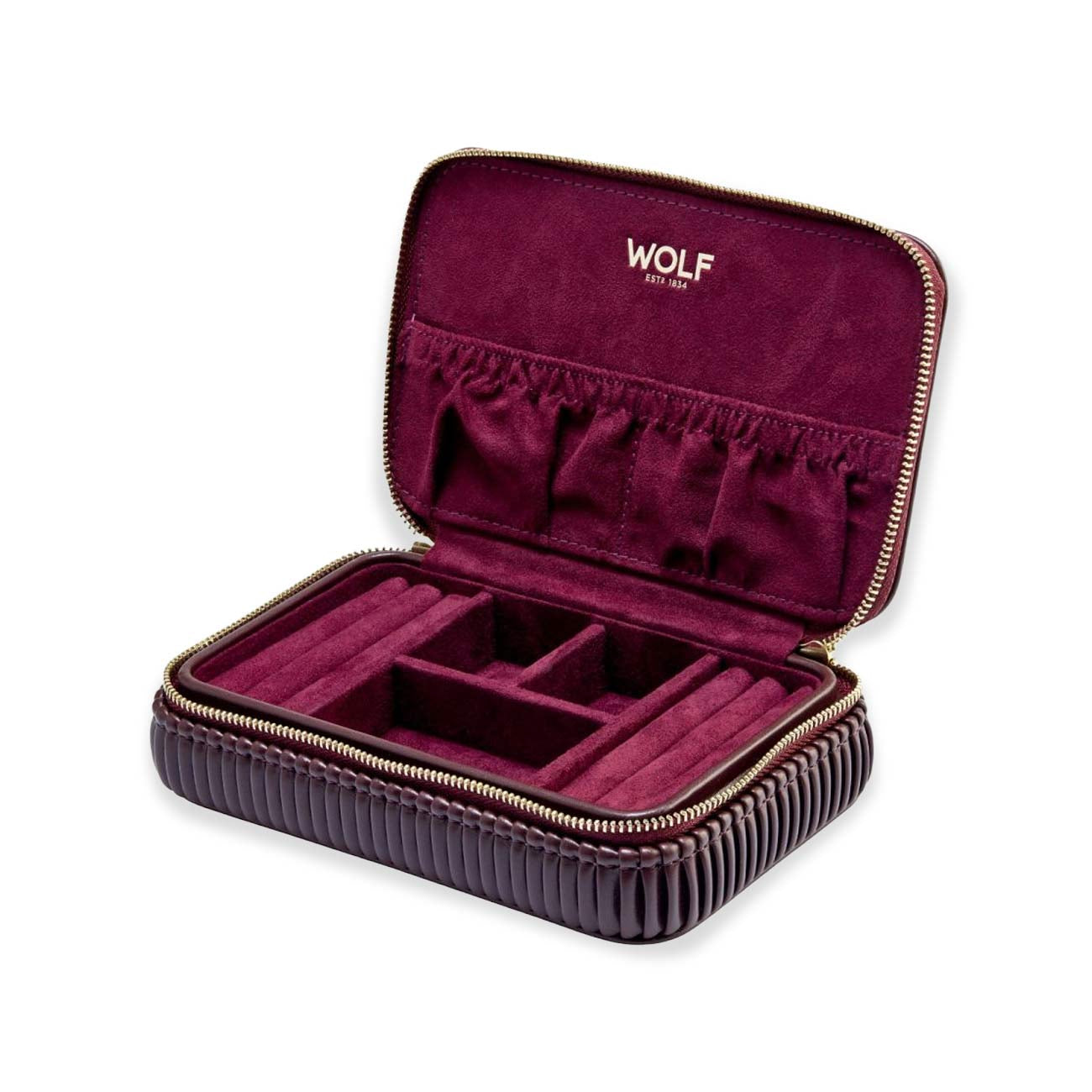 Wolf Bella Zip Case in Bordeaux