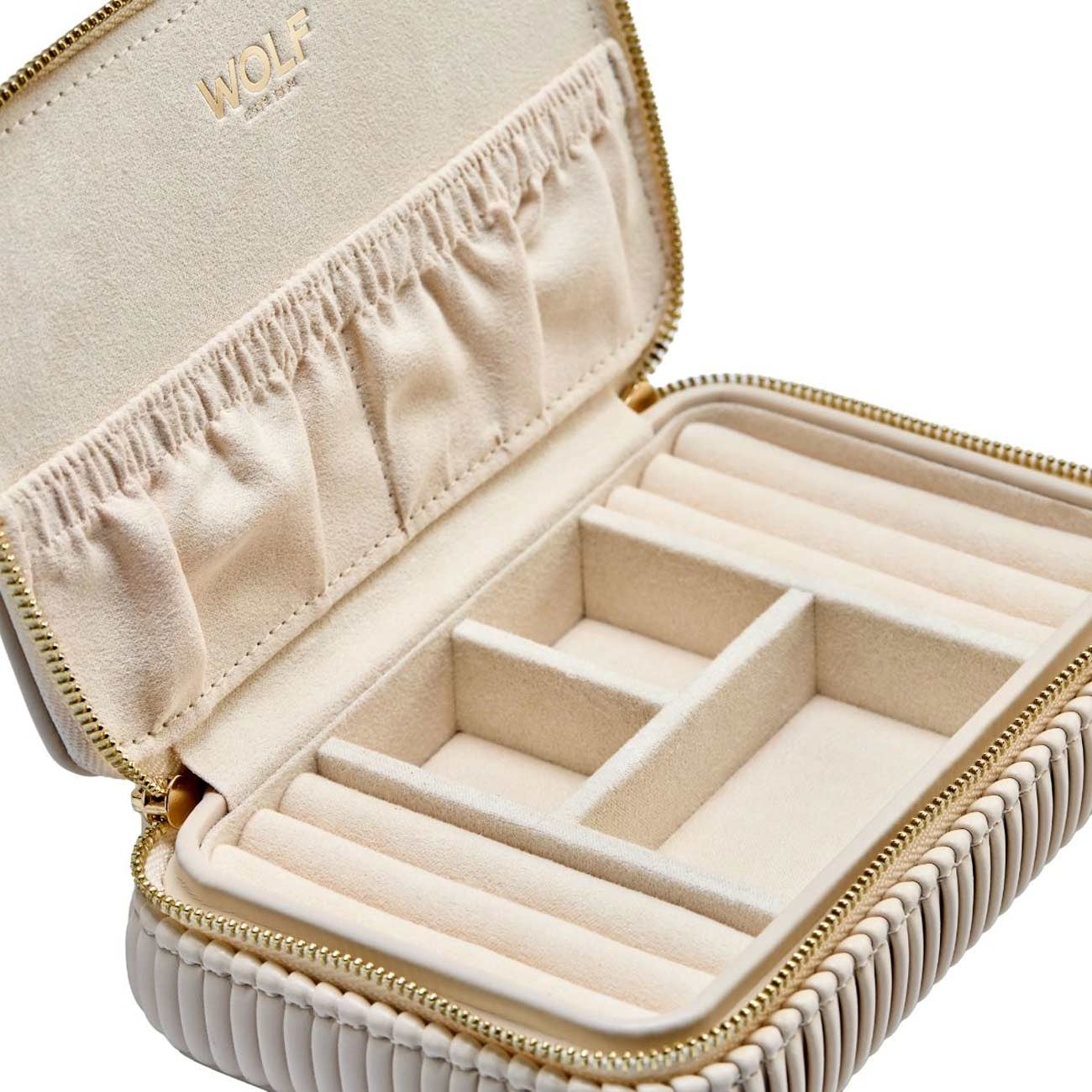 Wolf Bella Zip Case in Bone